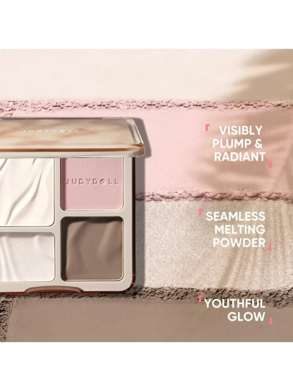 Korean Contour Palette & Highlighter - Blush Shades for Flawless Makeup